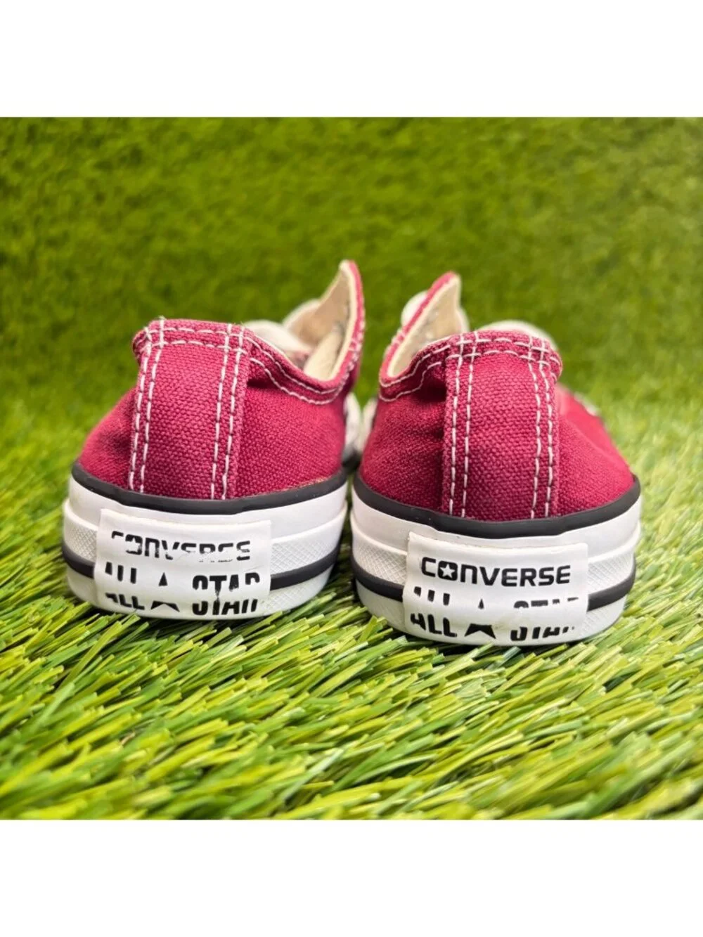 Converse Chuck Taylor All Star Low Boys Size 12C Maroon Athletic Shoes Sneakers